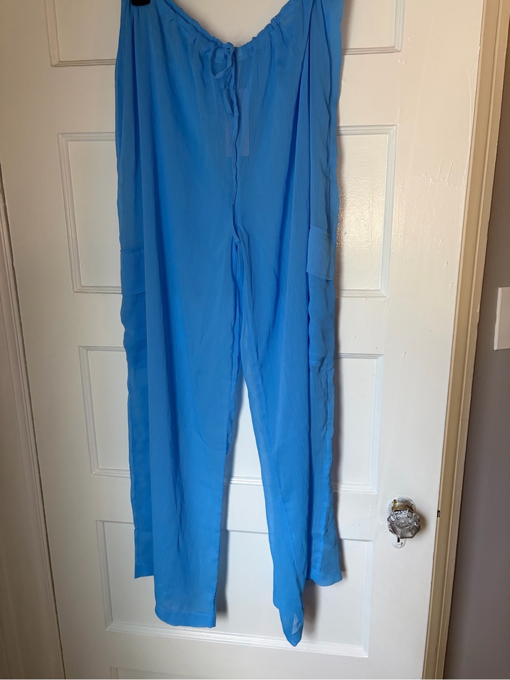 wild fable Bright Blue Wide-Leg Drawstring Pants